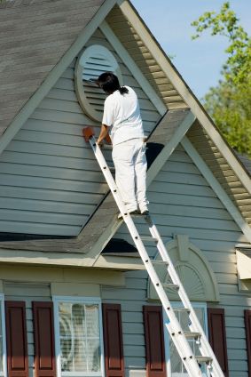Exterior Painting being performed by an experienced Scavello Painting painter.