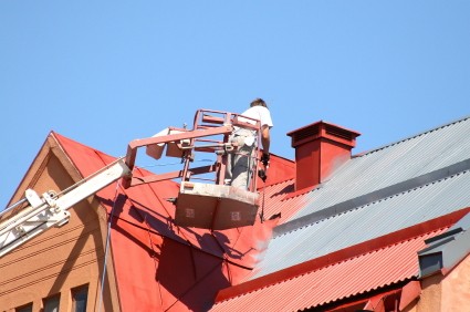 Roof painting in Harlem, Pennsylvania by Scavello Painting